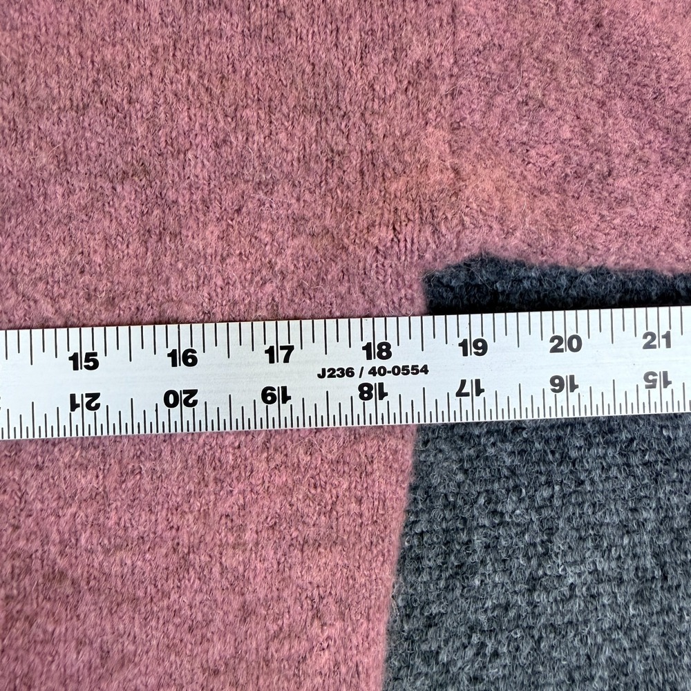Madewell Dillon Pullover Sweater‎ Womens 2XS Heather Loganberry Ribbed Mock Neck - Picture 5 of 9